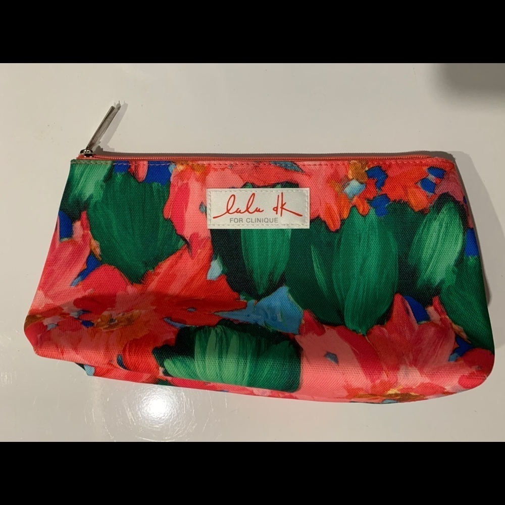 Lulu DK for Clinique floral makeup pouch